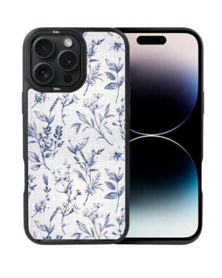 Etui do iPhone 14 Pro IBIZU DropGuard Matt z MagSafe, Pastel Bloom, Lazurowe szepty