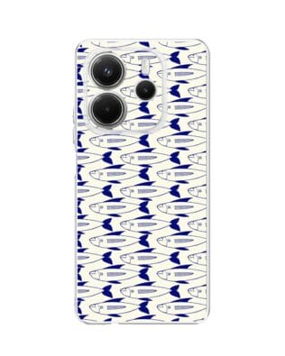 Etui do Xiaomi Redmi Note 14 5G przeźroczyste, silikonowe Flexi, pływające rybki