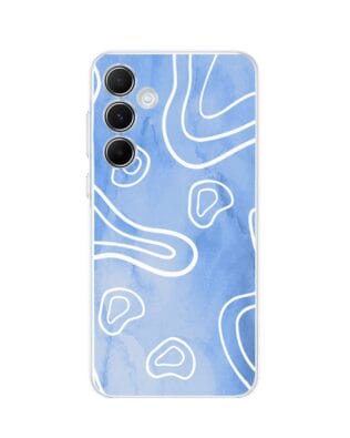 Etui do Samsung Galaxy A35 5G przeźroczyste, silikonowe Flexi, morski wzór
