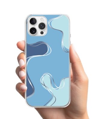 Etui do iPhone 12 Pro Max z MagSafe przeźroczyste, silikonowe Flexi, spokój oceanu