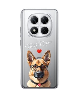 Etui do Xiaomi POCO X7 przeźroczyste, silikonowe Flexi, Puppy Love, pies rasy Owczarek Niemiecki