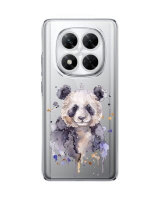 Etui do Xiaomi POCO X7 przeźroczyste, silikonowe Flexi, Akwarelowe Zoo, Panda