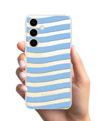 Etui do Samsung Galaxy S24 Plus przeźroczyste, silikonowe Flexi, fale morskie