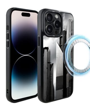 Etui do iPhone 14 Pro IBIZU DropGuard Matt z MagSafe, Noir City, Manhattan