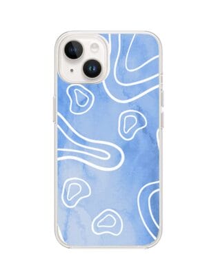 Etui do iPhone 13 Mini przeźroczyste, silikonowe Flexi, morski wzór