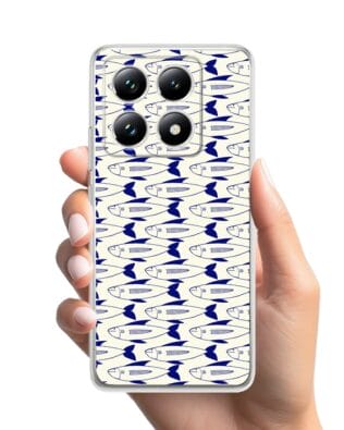 Etui do Xiaomi 14T Pro przeźroczyste, silikonowe Flexi, pływające rybki