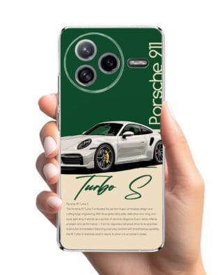 Etui do Xiaomi POCO F7 Ultra przeźroczyste, silikonowe Flexi, Szybkie Auta, Elegancja 911