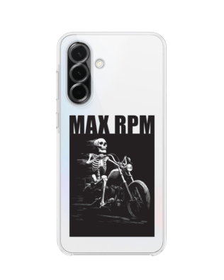 Etui do Samsung Galaxy A36 5G przeźroczyste, silikonowe Flexi, Bikers, Ghost Rider