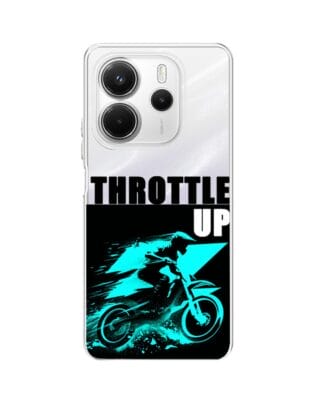 Etui do Xiaomi Redmi Note 14 4G przeźroczyste, silikonowe Flexi, Bikers, Cross na maxa