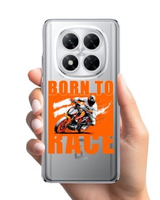 Etui do Xiaomi POCO X7 przeźroczyste, silikonowe Flexi, Bikers, Ścigacz