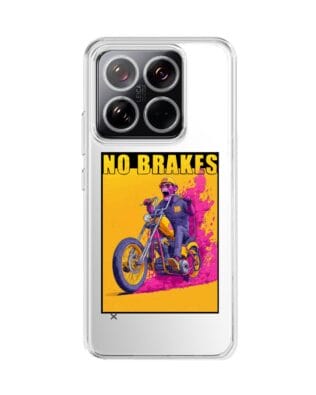 Etui do Xiaomi 14 Pro przeźroczyste, silikonowe Flexi, Bikers, Motocyklem przez świat