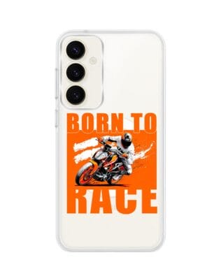 Etui do Samsung Galaxy S23 Plus z MagSafe przeźroczyste, silikonowe Flexi, Bikers, Ścigacz