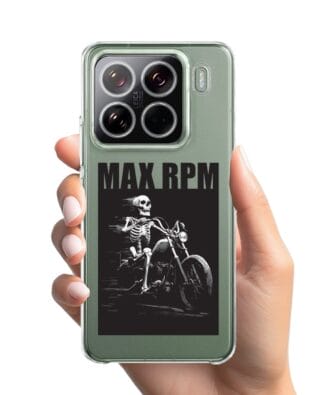 Etui do Xiaomi 15 Pro przeźroczyste, silikonowe Flexi, Bikers, Ghost Rider