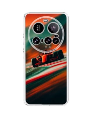Etui do Xiaomi 15 Ultra przeźroczyste, silikonowe Flexi, Szybkie Auta, Wyścig F1