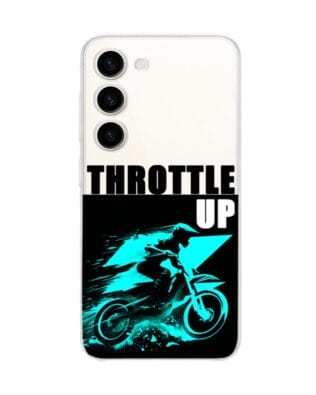 Etui do Samsung Galaxy S23 Plus przeźroczyste, silikonowe Flexi, Bikers, Cross na maxa