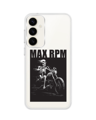 Etui do Samsung Galaxy S23 z MagSafe przeźroczyste, silikonowe Flexi, Bikers, Ghost Rider