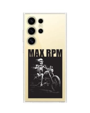 Etui do Samsung Galaxy S24 Ultra przeźroczyste, silikonowe Flexi, Bikers, Ghost Rider