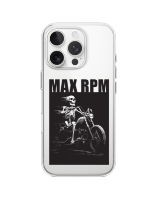 Etui do iPhone 14 Pro z MagSafe przeźroczyste, silikonowe Flexi, Bikers, Ghost Rider