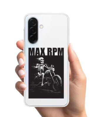 Etui do Samsung Galaxy A36 5G z MagSafe przeźroczyste, silikonowe Flexi, Bikers, Ghost Rider