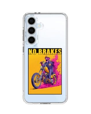 Etui do Samsung Galaxy S24 FE z MagSafe przeźroczyste, silikonowe Flexi, Bikers, Motocyklem przez świat