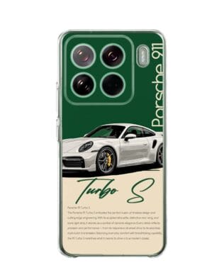 Etui do Xiaomi 15 Pro przeźroczyste, silikonowe Flexi, Szybkie Auta, Elegancja 911