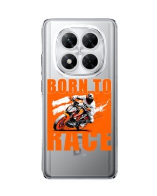 Etui do Xiaomi POCO X7 przeźroczyste, silikonowe Flexi, Bikers, Ścigacz