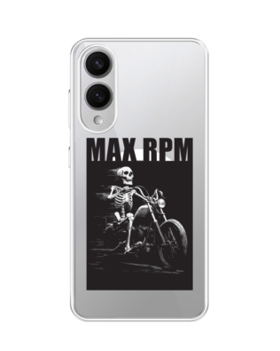 Etui do Samsung Galaxy S25 Edge z MagSafe przeźroczyste, silikonowe Flexi, Bikers, Ghost Rider