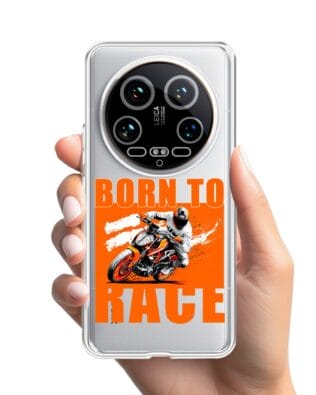 Etui do Xiaomi 14 Ultra przeźroczyste, silikonowe Flexi, Bikers, Ścigacz