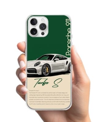 Etui do iPhone 12 Pro Max przeźroczyste, silikonowe Flexi, Szybkie Auta, Elegancja 911