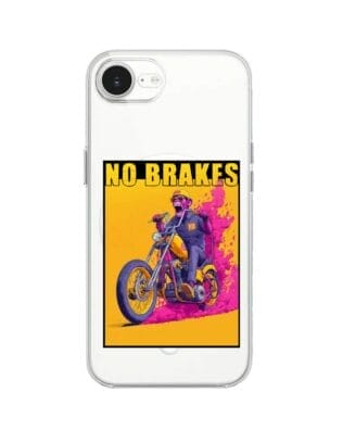 Etui do iPhone 16e z MagSafe przeźroczyste, silikonowe Flexi, Bikers, Motocyklem przez świat
