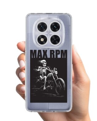 Etui do Xiaomi Redmi Note 14 Pro 5G przeźroczyste, silikonowe Flexi, Bikers, Ghost Rider