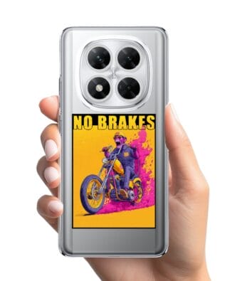Etui do Xiaomi POCO X7 przeźroczyste, silikonowe Flexi, Bikers, Motocyklem przez świat