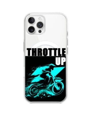 Etui do iPhone 12 Pro Max z MagSafe przeźroczyste, silikonowe Flexi, Bikers, Cross na maxa