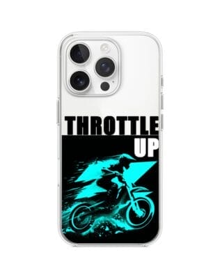 Etui do iPhone 16 Pro Max przeźroczyste, silikonowe Flexi, Bikers, Cross na maxa