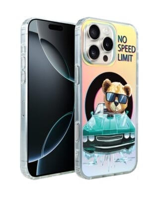 Etui do iPhone 16 Pro Max IBIZU California Sunset, zmieniające kolor, Blue Car, niebieski samochód