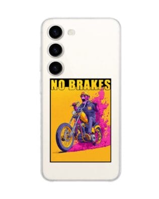 Etui do Samsung Galaxy S23 Plus przeźroczyste, silikonowe Flexi, Bikers, Motocyklem przez świat