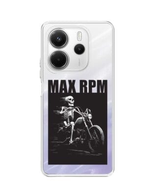 Etui do Xiaomi Redmi Note 14 5G przeźroczyste, silikonowe Flexi, Bikers, Ghost Rider