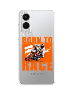 Etui do Samsung Galaxy S25 Edge przeźroczyste, silikonowe Flexi, Bikers, Ścigacz