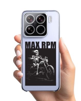 Etui do Xiaomi 15 przeźroczyste, silikonowe Flexi, Bikers, Ghost Rider