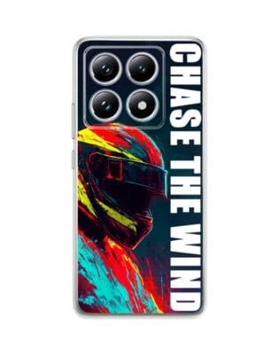 Etui do Xiaomi 14T Pro przeźroczyste, silikonowe Flexi, Bikers, Chase The Wind