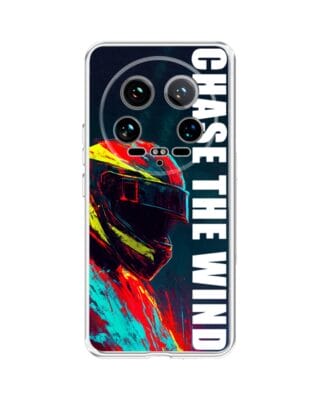 Etui do Xiaomi 14 Ultra przeźroczyste, silikonowe Flexi, Bikers, Chase The Wind