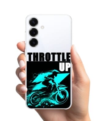 Etui do Samsung Galaxy S25 Plus przeźroczyste, silikonowe Flexi, Bikers, Cross na maxa