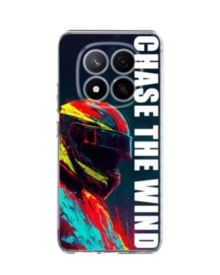 Etui do Xiaomi Redmi Note 14 Pro Plus 5G przeźroczyste, silikonowe Flexi, Bikers, Chase The Wind