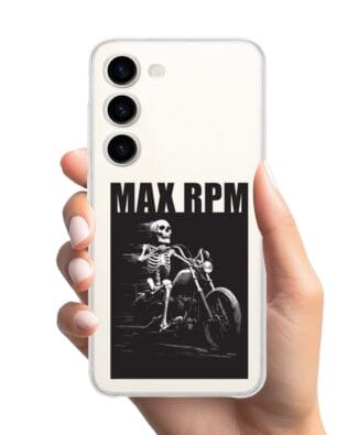 Etui do Samsung Galaxy S23 przeźroczyste, silikonowe Flexi, Bikers, Ghost Rider