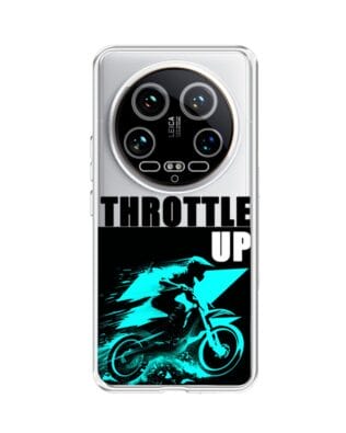 Etui do Xiaomi 14 Ultra przeźroczyste, silikonowe Flexi, Bikers, Cross na maxa