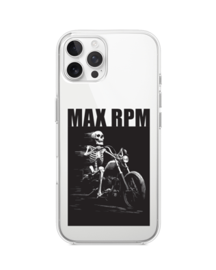 Etui do iPhone 12 Pro Max przeźroczyste, silikonowe Flexi, Bikers, Ghost Rider