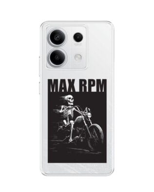 Etui do Xiaomi Redmi Note 13 Pro 5G przeźroczyste, silikonowe Flexi, Bikers, Ghost Rider