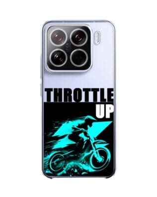 Etui do Xiaomi 15 przeźroczyste, silikonowe Flexi, Bikers, Cross na maxa