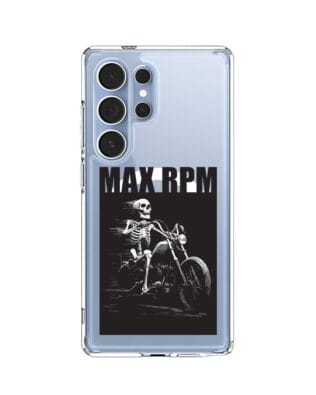 Etui do Samsung Galaxy S25 Ultra z MagSafe przeźroczyste, silikonowe Flexi, Bikers, Ghost Rider