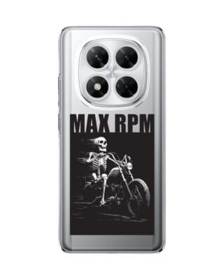 Etui do Xiaomi POCO X7 przeźroczyste, silikonowe Flexi, Bikers, Ghost Rider